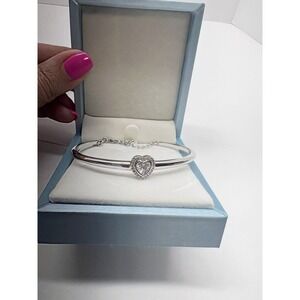 Praelinos Sterling Silver Heart Bracelet 925‎